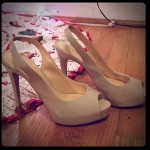 Guess Nude Slingback Heels